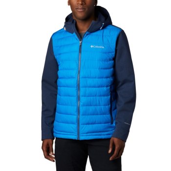 Columbia Powder Lite Hybrid, Chamarras Azur Azules Azul Marino Para Hombre | 508394-WRM